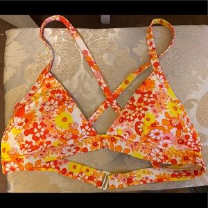 NEW Aerie crossback triangle bikini top M